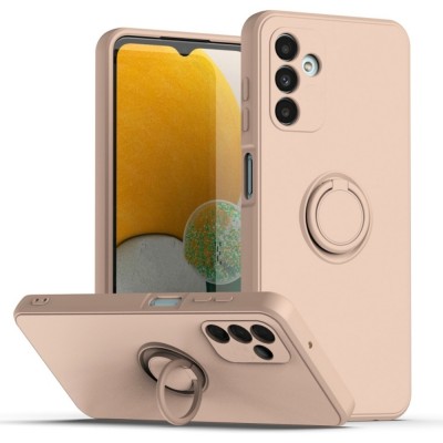 Силиконов кейс bSmart Finger Grip, За Samsung Galaxy A15 4G/5G (A155F/A156B), Бледорозов