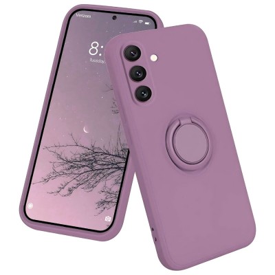 Силиконов кейс bSmart Finger Grip, За Samsung Galaxy A16, Лилав