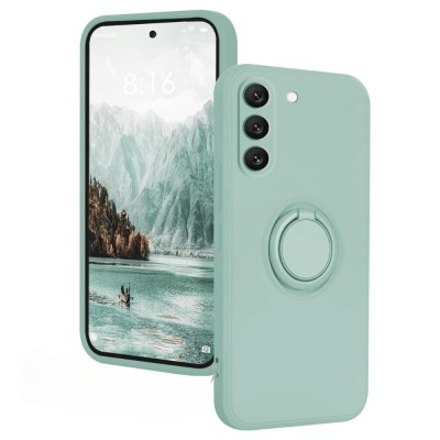 Силиконов кейс bSmart Finger Grip, За Samsung Galaxy A16, Светлозелен