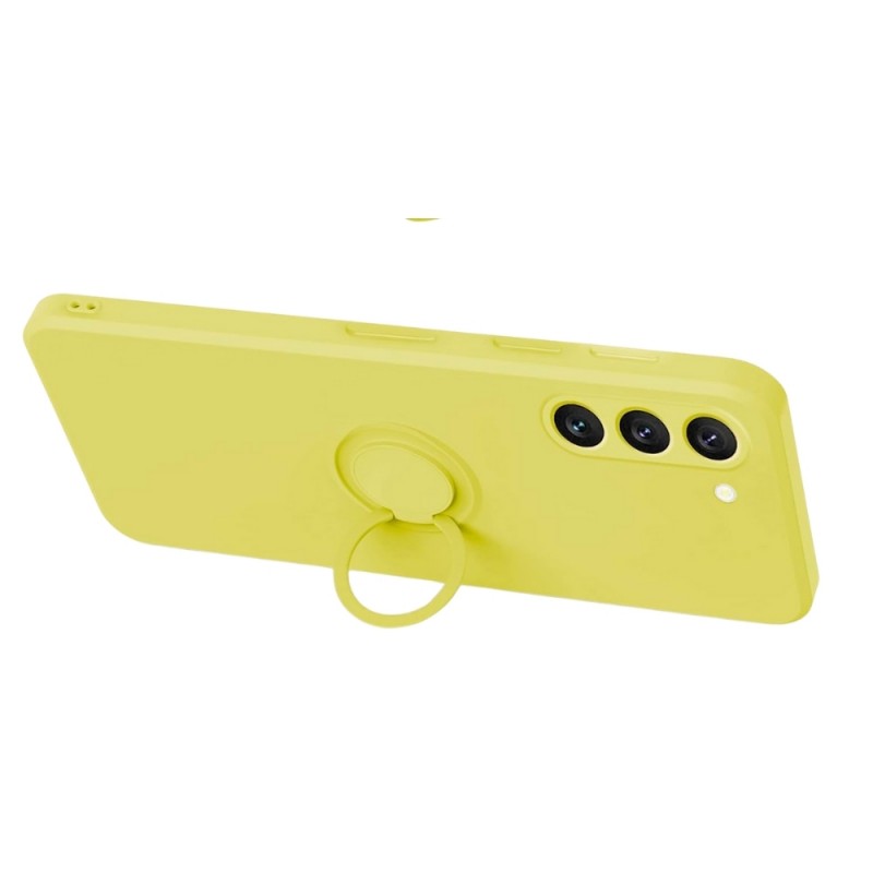 Силиконов кейс bSmart Finger Grip, За Samsung Galaxy A35 (A356B), Жълт