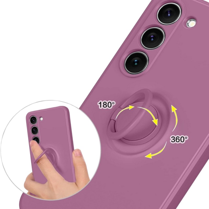 Силиконов кейс bSmart Finger Grip, За Samsung Galaxy A36, Лилав