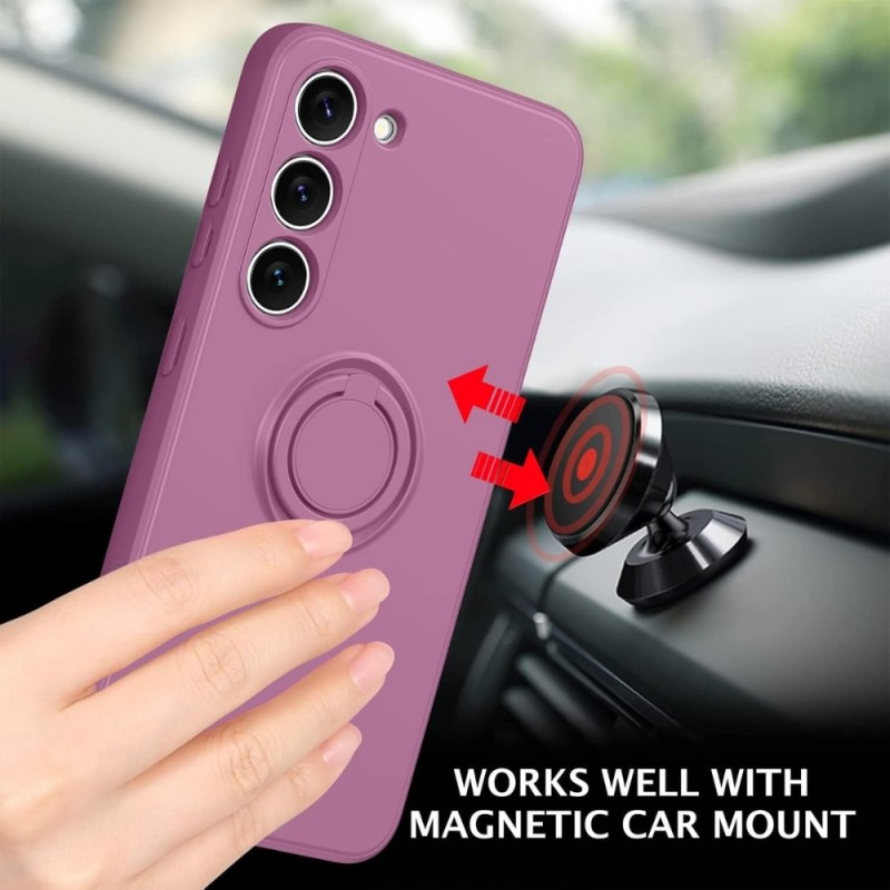 Силиконов кейс bSmart Finger Grip, За Samsung Galaxy A36, Лилав