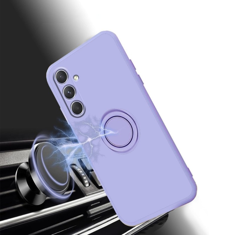 Силиконов кейс bSmart Finger Grip, За Samsung Galaxy A36, Светлолилав