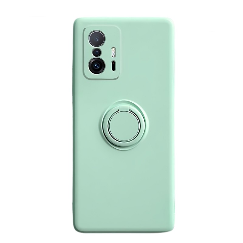 Силиконов кейс bSmart Finger Grip, За Xiaomi Redmi 13C 4G, Светлозелен