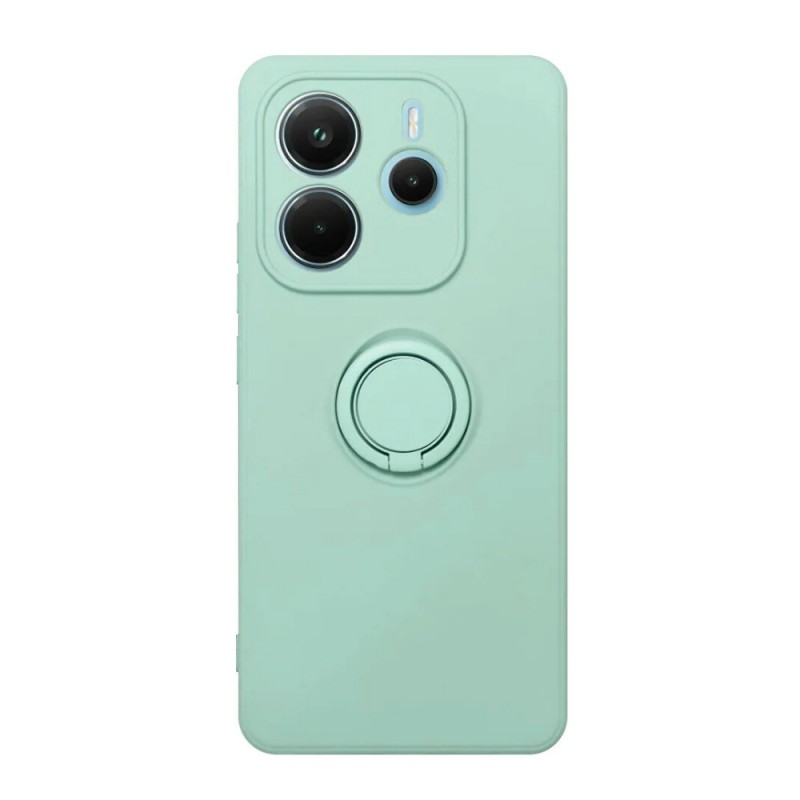 Силиконов кейс bSmart Finger Grip, За Xiaomi Redmi Note 14, Светлозелен