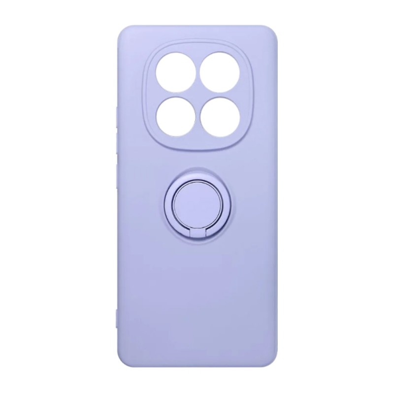 Силиконов кейс bSmart Finger Grip, За Xiaomi Redmi Note 14 Pro+, Светлолилав