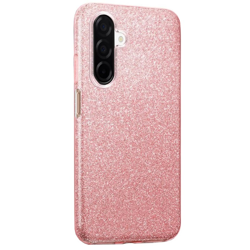 Силиконов кейс bSmart Glitter 3в1 за Samsung Galaxy A17 розов