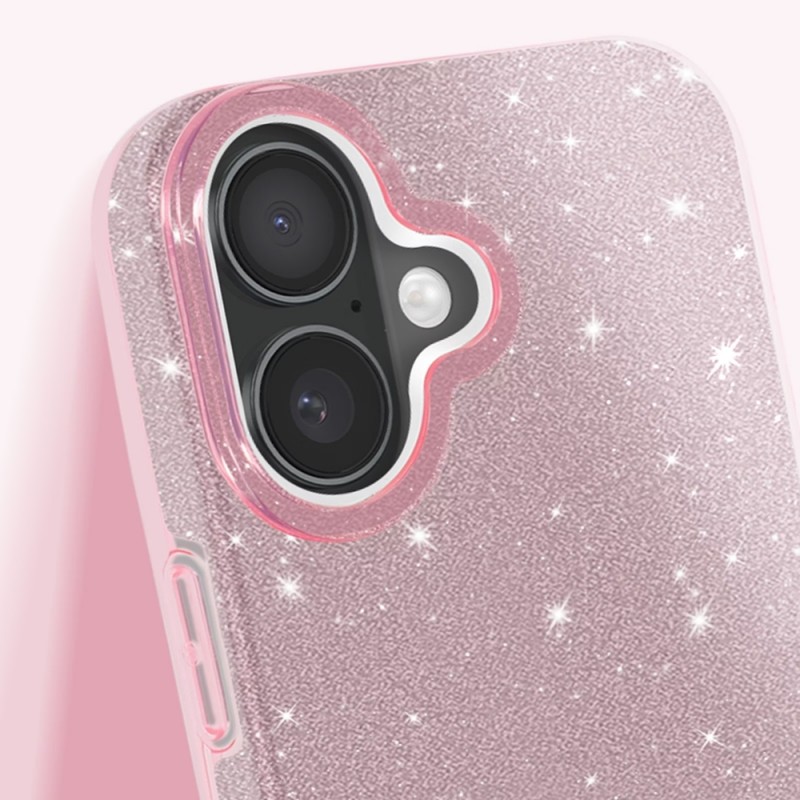 Силиконов кейс bSmart Glitter 3в1 за Samsung Galaxy A37 розов