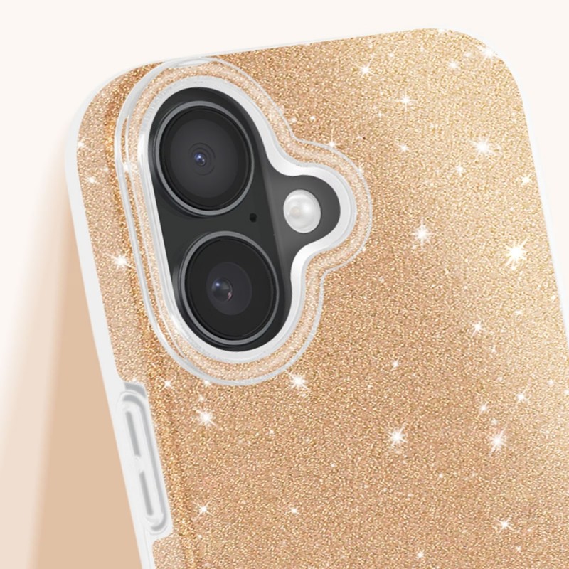 Силиконов кейс bSmart Glitter 3в1 за Samsung Galaxy A37 златист