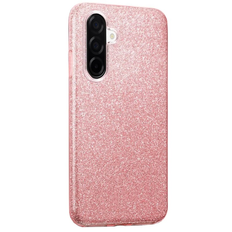 Силиконов кейс bSmart Glitter 3в1 за Samsung Galaxy A56 / A36 розов