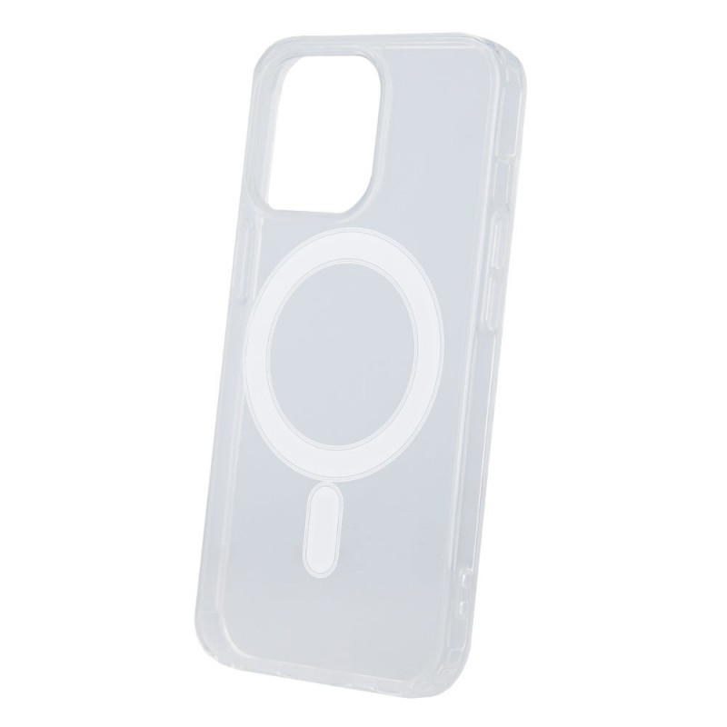 Силиконов кейс bSmart Magsafe 1.5mm, За iPhone 12/12 Pro (6.1), Прозрачен