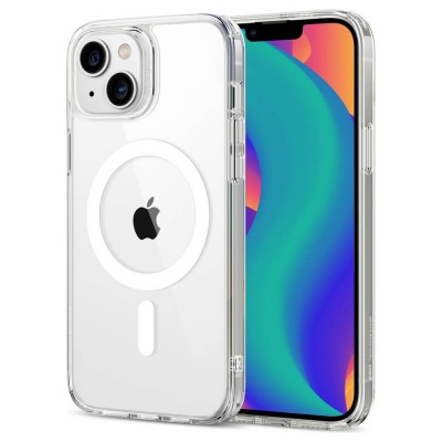 Силиконов кейс bSmart Magsafe 1.5mm, За iPhone 12 mini (5.4), Прозрачен