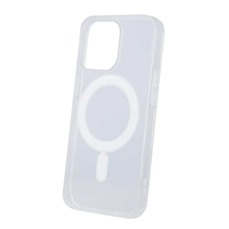 Силиконов кейс bSmart Magsafe 1.5mm, За iPhone 14 Pro (6.1), Прозрачен