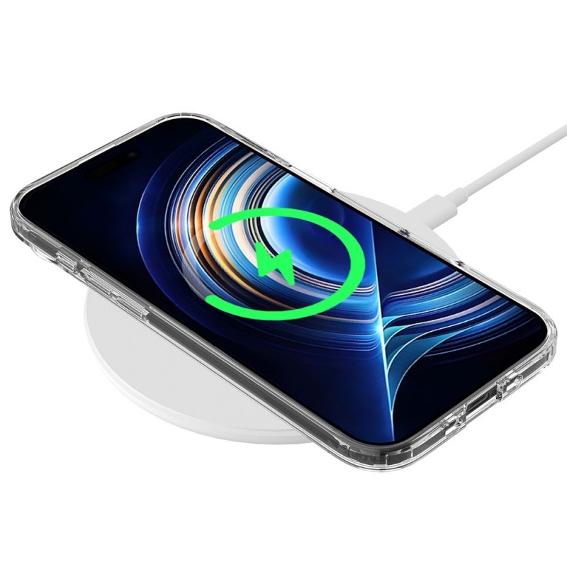 Силиконов кейс bSmart Magsafe 1.5mm, За iPhone 17 Air (6.9), Прозрачен