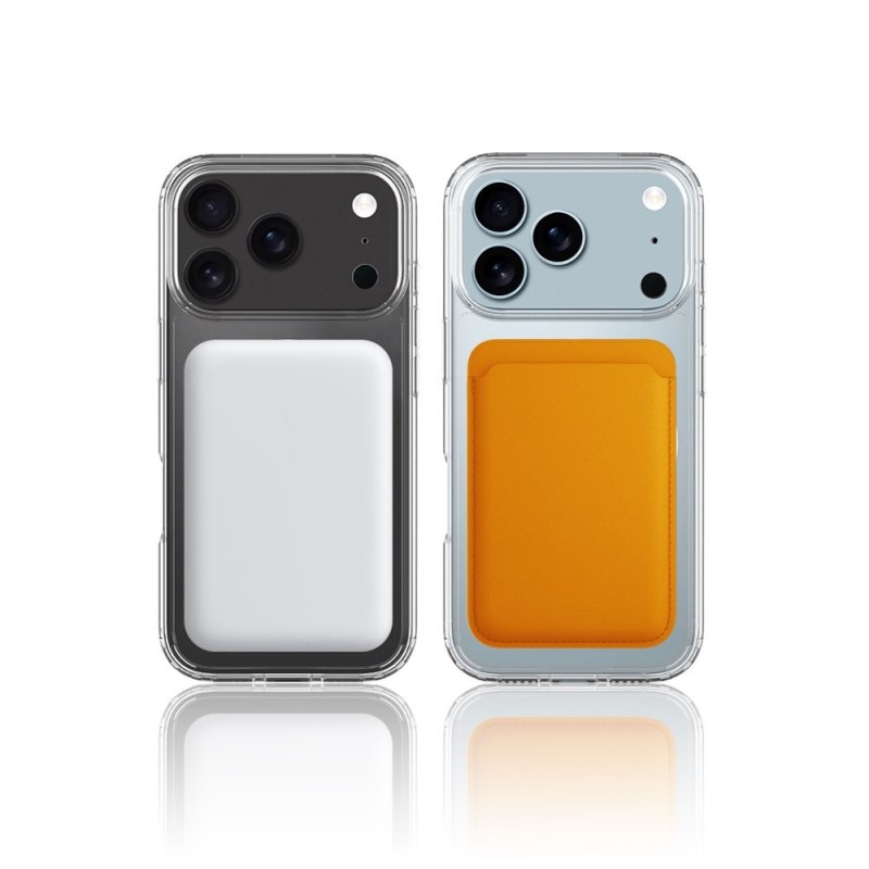 Силиконов кейс bSmart Magsafe 1.5mm, За iPhone 17 Pro Max (6.9), Прозрачен