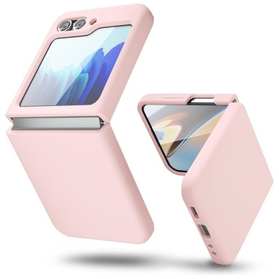 Силиконов кейс bSmart Silicone Cover, За Samsung Galaxy Z Flip5 5G, Бледорозов