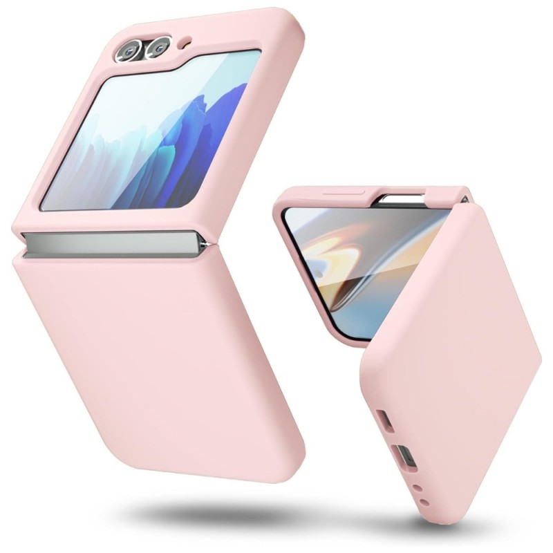 Силиконов кейс bSmart Silicone Cover, За Samsung Galaxy Z Flip5 5G, Бледорозов