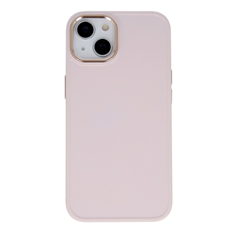 Силиконов кейс bSmart Silicone Satin Case, За iPhone 12/12 Pro (6.1), Бледорозов