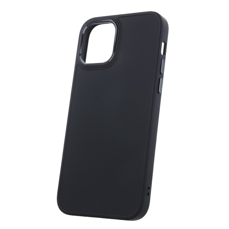 Силиконов кейс bSmart Silicone Satin Case, За iPhone 12/12 Pro (6.1), Черен