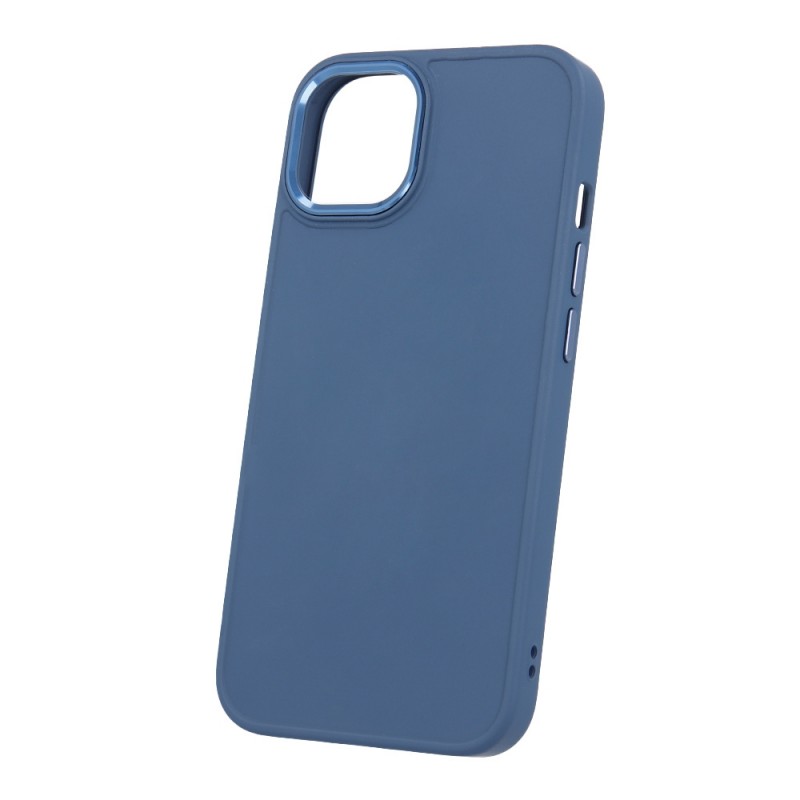 Силиконов кейс bSmart Silicone Satin Case, За iPhone 14 (6.1), Тъмносин
