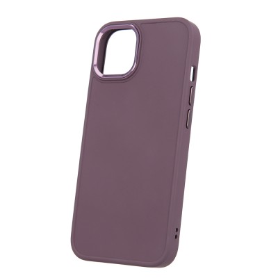 Силиконов кейс bSmart Silicone Satin Case, За iPhone 15 Pro (6.1), Тъмнолилав