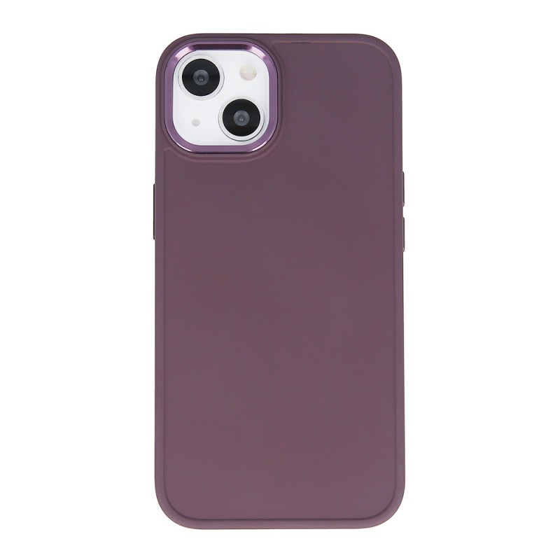 Силиконов кейс bSmart Silicone Satin Case, За iPhone 15 Pro (6.1), Тъмнолилав