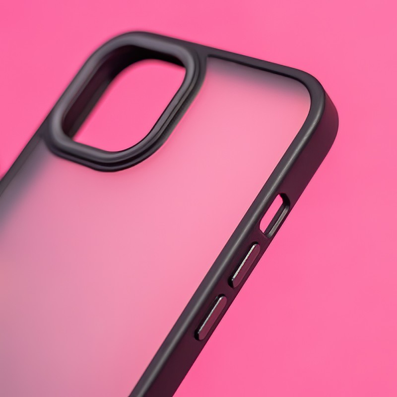 Силиконов кейс bSmart Silicone Satin Matt Case, За iPhone 13 (6.1), Черен