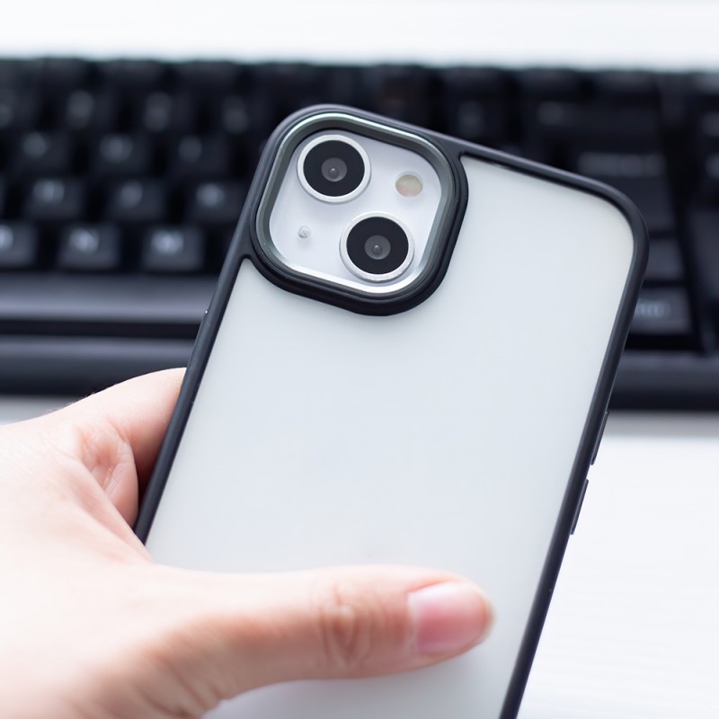 Силиконов кейс bSmart Silicone Satin Matt Case, За iPhone 13 Pro Max (6.7), Черен