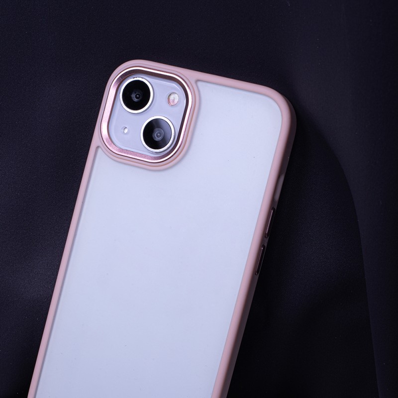 Силиконов кейс bSmart Silicone Satin Matt Case, За iPhone 14 (6.1), Розов