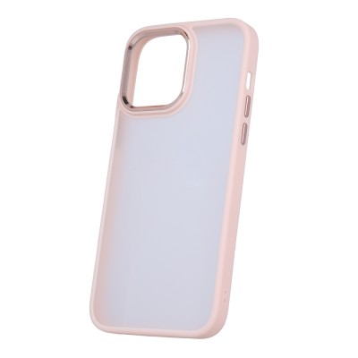 Силиконов кейс bSmart Silicone Satin Matt Case, За iPhone 14 Pro Max (6.7), Бледорозов