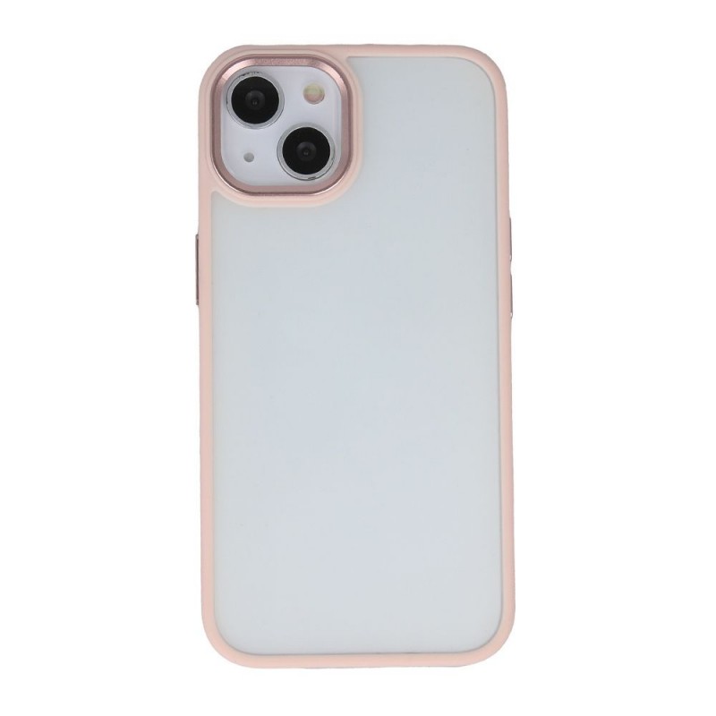 Силиконов кейс bSmart Silicone Satin Matt Case, За iPhone 15 Pro Max (6.7), Бледорозов