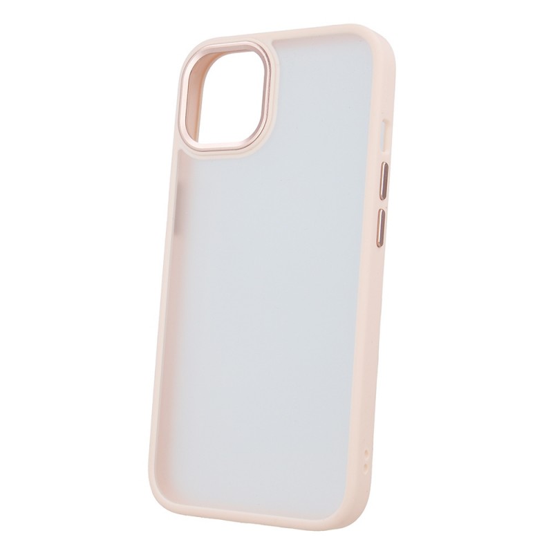 Силиконов кейс bSmart Silicone Satin Matt Case, За iPhone 16 Pro Max (6.9), Бледорозов