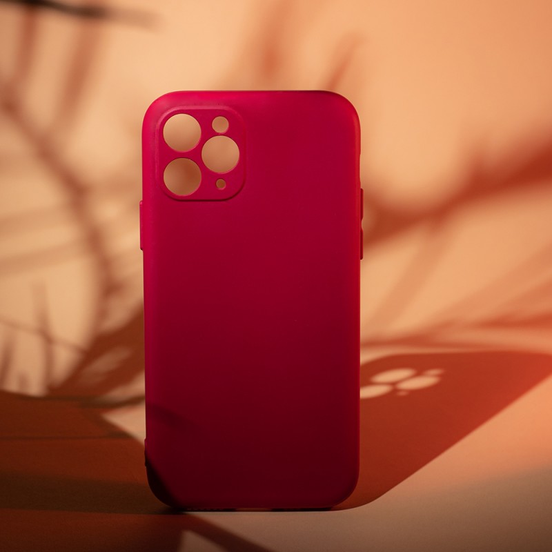 Силиконов кейс bSmart Silicone Soft Cover, За iPhone 11 (6.1), Вива Маджента
