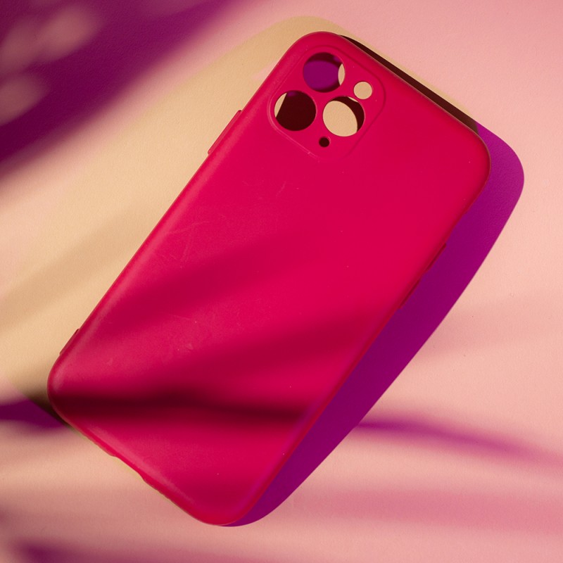 Силиконов кейс bSmart Silicone Soft Cover, За iPhone 11 (6.1), Вива Маджента