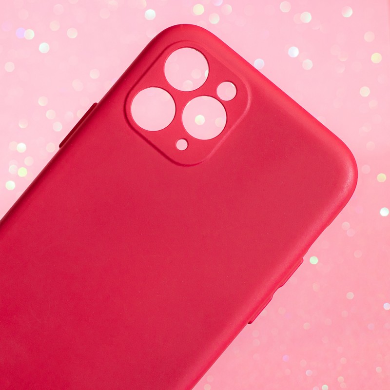 Силиконов кейс bSmart Silicone Soft Cover, За iPhone 11 (6.1), Вива Маджента
