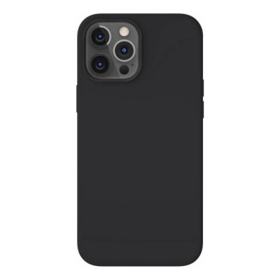 Силиконов кейс bSmart Silicone Soft Cover, За iPhone 12/12 Pro (6.1), Черен
