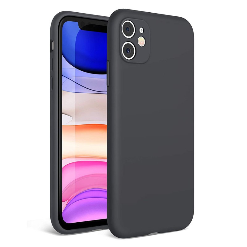 Силиконов кейс bSmart Silicone Soft Cover, За iPhone 12 mini (5.4), Черен