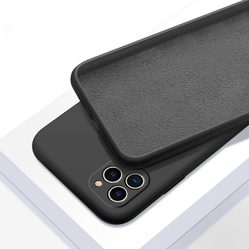 Силиконов кейс bSmart Silicone Soft Cover, За iPhone 12 mini (5.4), Черен