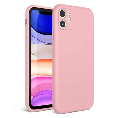 Силиконов кейс bSmart Silicone Soft Cover, За iPhone 12 mini (5.4), Розов