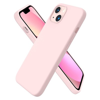 Силиконов кейс bSmart Silicone Soft Cover, За iPhone 13 Mini (5.4), Розов