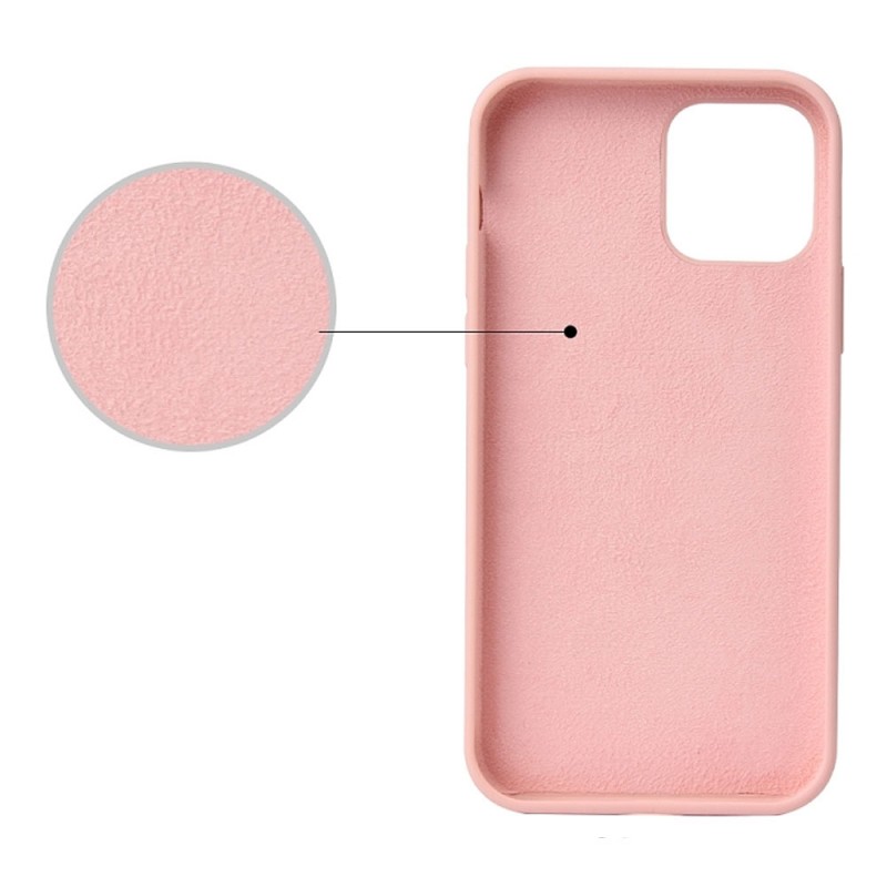 Силиконов кейс bSmart Silicone Soft Cover, За iPhone 13 Mini (5.4), Розов