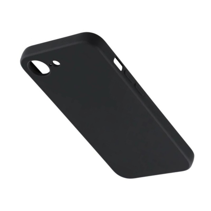 Силиконов кейс bSmart Silicone Soft Cover, За iPhone 16e, Черен