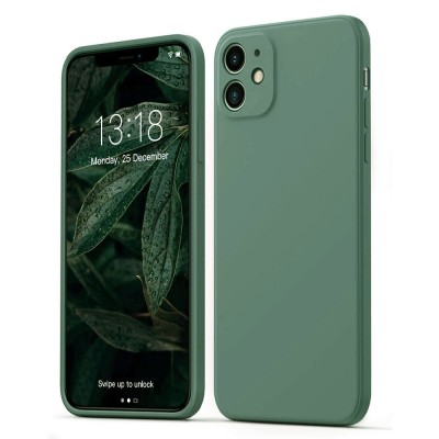 Силиконов кейс bSmart Silicone Soft Cover, За iPhone 7/8/SE 2020/2022, Тъмнозелен