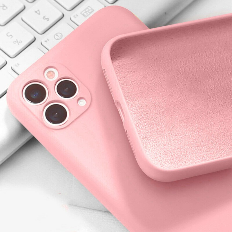 Силиконов кейс bSmart Silicone Soft Cover, За iPhone X/XS, Розов