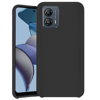 Силиконов кейс bSmart Silicone Soft Cover, За Motorola Moto G53, Черен