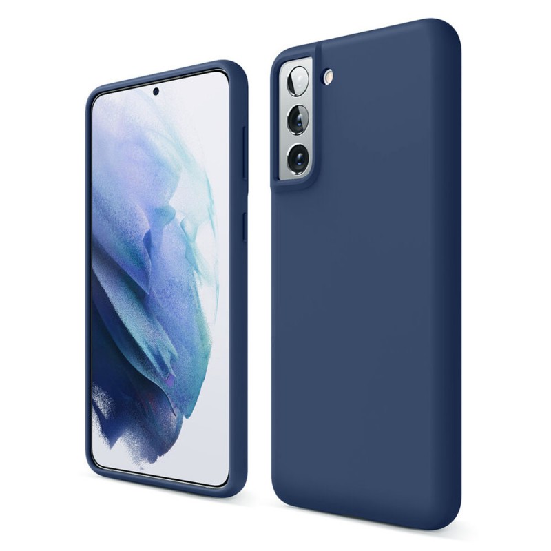 Силиконов кейс bSmart Silicone Soft Cover, За Samsung Galaxy A21s (A217F), Тъмносин