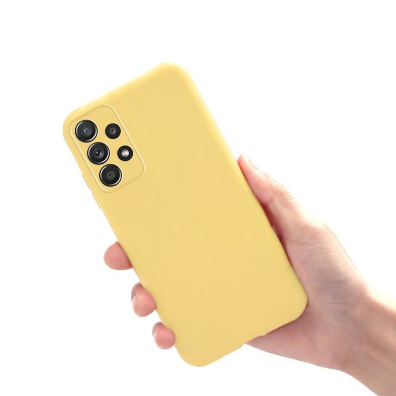 Силиконов кейс bSmart Silicone Soft Cover, За Samsung Galaxy A53 5G (A536B), Жълт