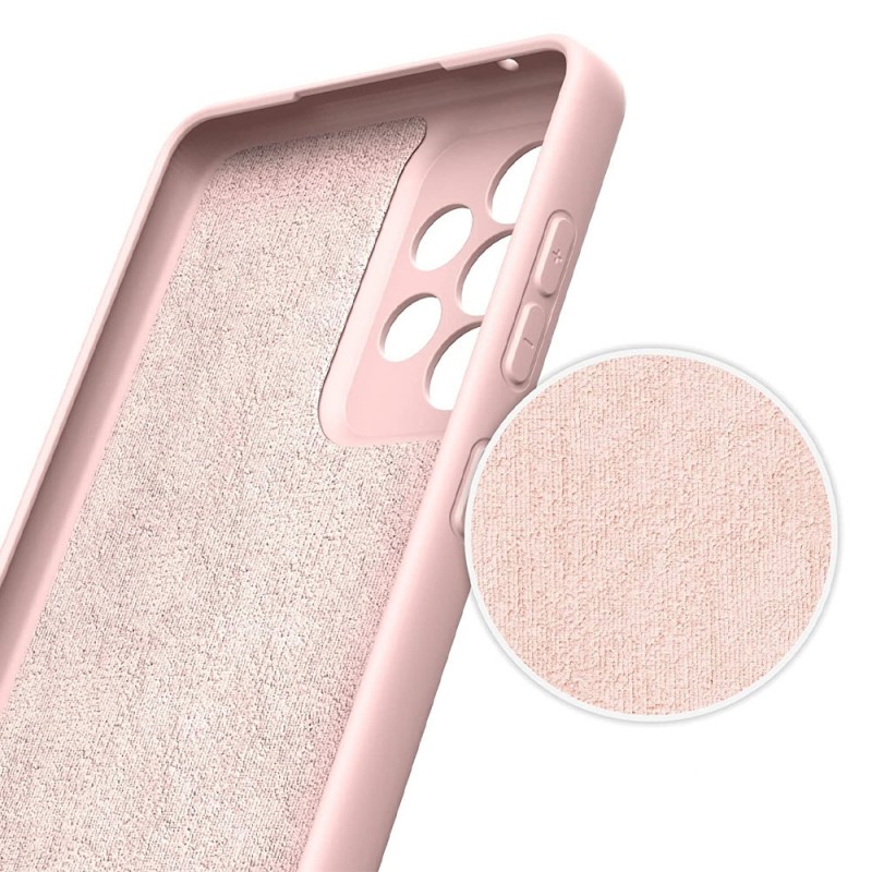 Силиконов кейс bSmart Silicone Soft Cover, За Samsung Galaxy A73 5G (A736B),Розов