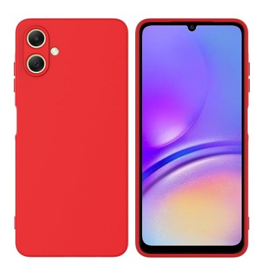 Силиконов кейс bSmart Silicone Soft Cover, За Samsung Galaxy A06, Червен
