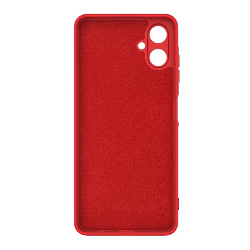 Силиконов кейс bSmart Silicone Soft Cover, За Samsung Galaxy A07, Червен